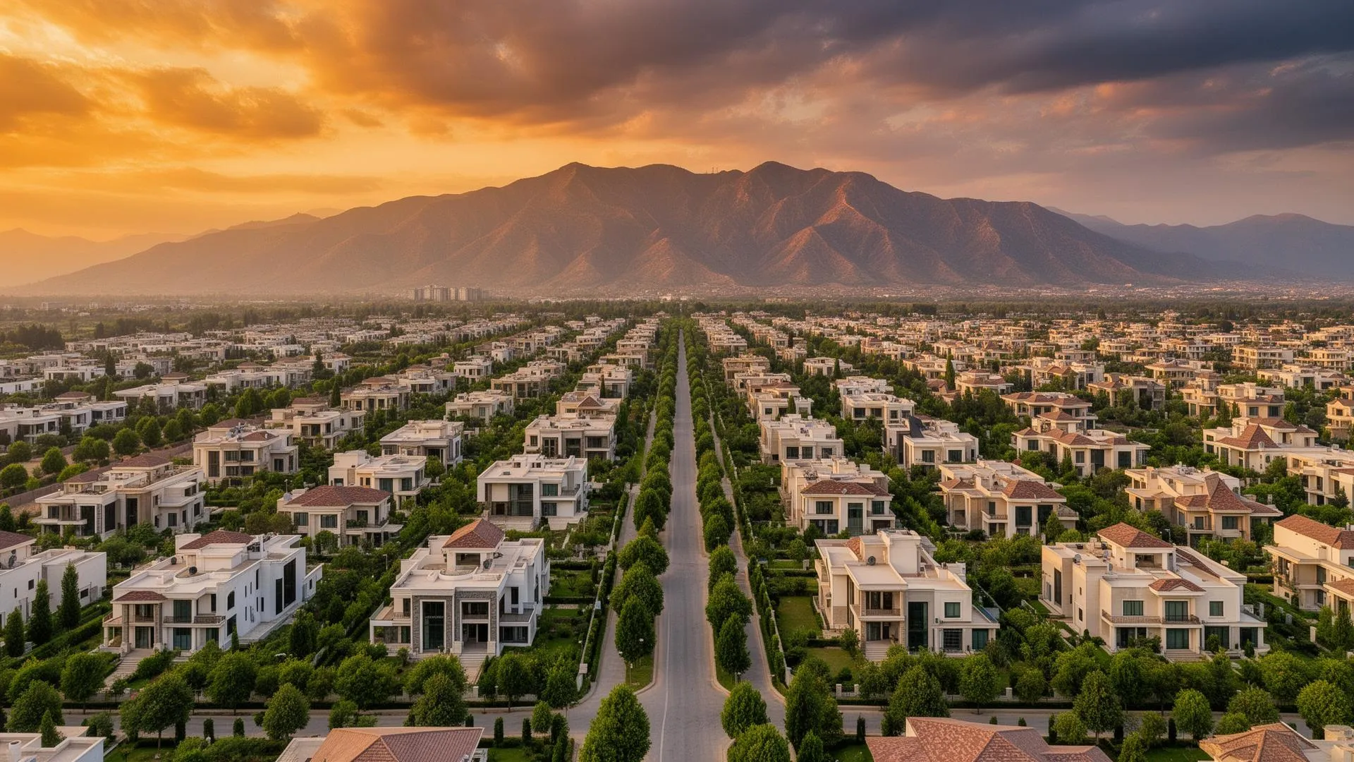 Luxury properties for sale in Islamabad with Margalla Hills in the background